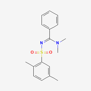 N'-[(2,5-dimethylphenyl)sulfonyl]-N,N-dimethylbenzenecarboximidamide