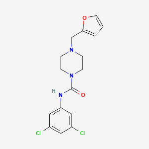 molecular formula C16H17Cl2N3O2 B5309753 N-(3,5-dichlorophenyl)-4-(2-furylmethyl)-1-piperazinecarboxamide 