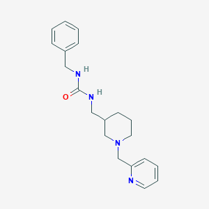 molecular formula C20H26N4O B5309783 N-benzyl-N'-{[1-(pyridin-2-ylmethyl)piperidin-3-yl]methyl}urea 
