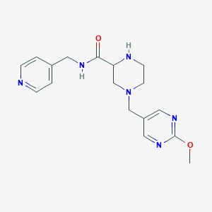 4-[(2-methoxy-5-pyrimidinyl)methyl]-N-(4-pyridinylmethyl)-2-piperazinecarboxamide