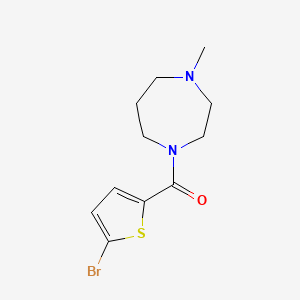 molecular formula C11H15BrN2OS B5309800 1-[(5-bromo-2-thienyl)carbonyl]-4-methyl-1,4-diazepane 