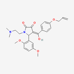 4-[4-(allyloxy)benzoyl]-5-(2,5-dimethoxyphenyl)-1-[2-(dimethylamino)ethyl]-3-hydroxy-1,5-dihydro-2H-pyrrol-2-one