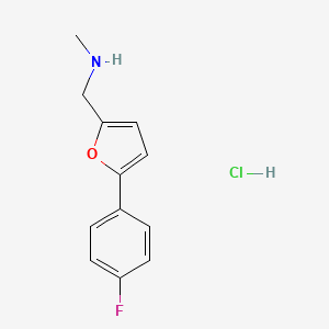 molecular formula C12H13ClFNO B5309819 {[5-(4-fluorophenyl)-2-furyl]methyl}methylamine hydrochloride 