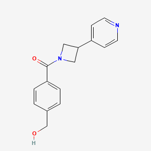 molecular formula C16H16N2O2 B5309820 (4-{[3-(4-pyridinyl)-1-azetidinyl]carbonyl}phenyl)methanol 