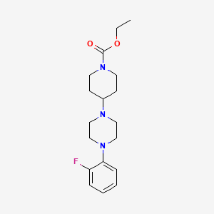 molecular formula C18H26FN3O2 B5309852 ethyl 4-[4-(2-fluorophenyl)-1-piperazinyl]-1-piperidinecarboxylate 