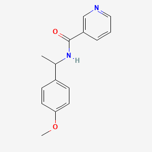 molecular formula C15H16N2O2 B5309933 N-[1-(4-methoxyphenyl)ethyl]nicotinamide 
