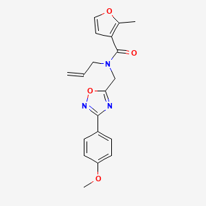 molecular formula C19H19N3O4 B5309950 N-allyl-N-{[3-(4-methoxyphenyl)-1,2,4-oxadiazol-5-yl]methyl}-2-methyl-3-furamide 