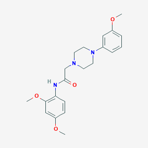 molecular formula C21H27N3O4 B5309979 N-(2,4-dimethoxyphenyl)-2-[4-(3-methoxyphenyl)-1-piperazinyl]acetamide 