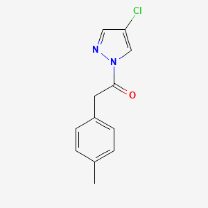 molecular formula C12H11ClN2O B5309996 4-chloro-1-[(4-methylphenyl)acetyl]-1H-pyrazole 