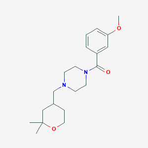 1-[(2,2-dimethyltetrahydro-2H-pyran-4-yl)methyl]-4-(3-methoxybenzoyl)piperazine