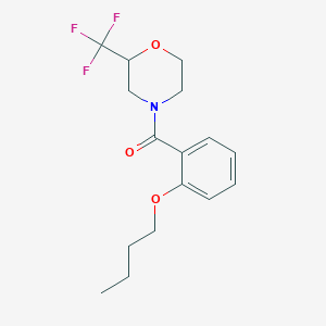 molecular formula C16H20F3NO3 B5310069 4-(2-butoxybenzoyl)-2-(trifluoromethyl)morpholine 