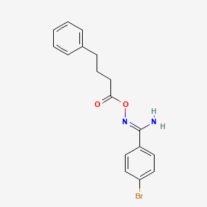 molecular formula C17H17BrN2O2 B5310091 4-bromo-N'-[(4-phenylbutanoyl)oxy]benzenecarboximidamide 