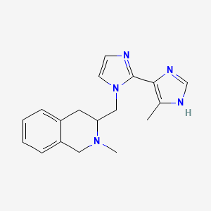 2-methyl-3-[(5'-methyl-1H,3'H-2,4'-biimidazol-1-yl)methyl]-1,2,3,4-tetrahydroisoquinoline