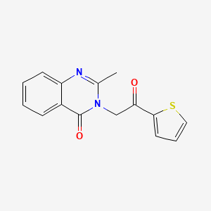molecular formula C15H12N2O2S B5310100 2-methyl-3-[2-oxo-2-(2-thienyl)ethyl]-4(3H)-quinazolinone 