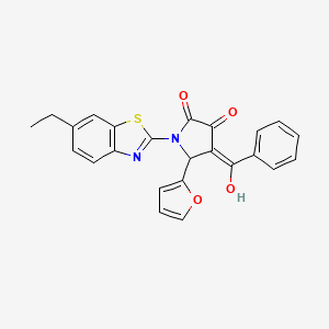 4-benzoyl-1-(6-ethyl-1,3-benzothiazol-2-yl)-5-(2-furyl)-3-hydroxy-1,5-dihydro-2H-pyrrol-2-one