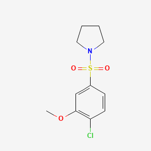 1-[(4-chloro-3-methoxyphenyl)sulfonyl]pyrrolidine
