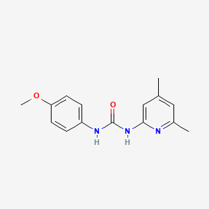 molecular formula C15H17N3O2 B5310223 N-(4,6-dimethyl-2-pyridinyl)-N'-(4-methoxyphenyl)urea 