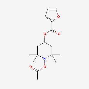 molecular formula C16H23NO5 B5310272 1-(acetyloxy)-2,2,6,6-tetramethylpiperidin-4-yl 2-furoate 