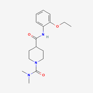 molecular formula C17H25N3O3 B5310301 N~4~-(2-ethoxyphenyl)-N~1~,N~1~-dimethyl-1,4-piperidinedicarboxamide 