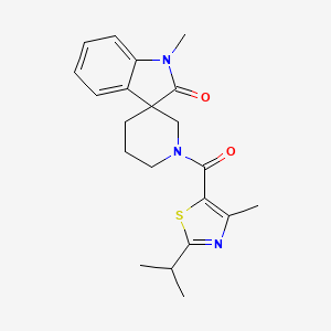 1'-[(2-isopropyl-4-methyl-1,3-thiazol-5-yl)carbonyl]-1-methylspiro[indole-3,3'-piperidin]-2(1H)-one