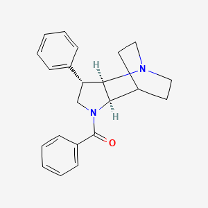 (2R*,3S*,6R*)-5-benzoyl-3-phenyl-1,5-diazatricyclo[5.2.2.0~2,6~]undecane