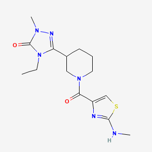 4-ethyl-2-methyl-5-(1-{[2-(methylamino)-1,3-thiazol-4-yl]carbonyl}piperidin-3-yl)-2,4-dihydro-3H-1,2,4-triazol-3-one