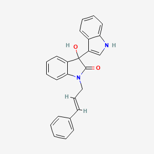 molecular formula C25H20N2O2 B5310471 3'-hydroxy-1'-(3-phenyl-2-propen-1-yl)-1',3'-dihydro-1H,2'H-3,3'-biindol-2'-one 
