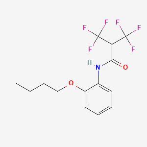 N-(2-butoxyphenyl)-3,3,3-trifluoro-2-(trifluoromethyl)propanamide