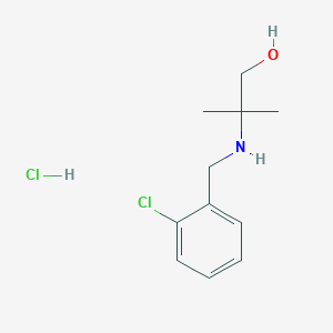 molecular formula C11H17Cl2NO B5310591 2-[(2-chlorobenzyl)amino]-2-methyl-1-propanol hydrochloride CAS No. 1050076-26-0