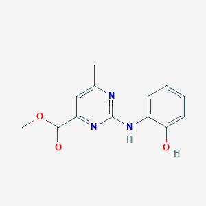 methyl 2-[(2-hydroxyphenyl)amino]-6-methyl-4-pyrimidinecarboxylate