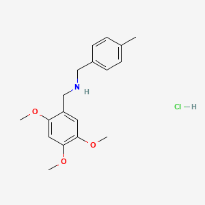 molecular formula C18H24ClNO3 B5310628 (4-methylbenzyl)(2,4,5-trimethoxybenzyl)amine hydrochloride 