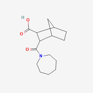 molecular formula C15H23NO3 B5310664 3-(1-azepanylcarbonyl)bicyclo[2.2.1]heptane-2-carboxylic acid 