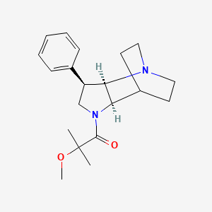 molecular formula C20H28N2O2 B5310680 (3R*,3aR*,7aR*)-1-(2-methoxy-2-methylpropanoyl)-3-phenyloctahydro-4,7-ethanopyrrolo[3,2-b]pyridine 