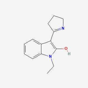 molecular formula C14H16N2O B5310727 1-ethyl-3-(2-pyrrolidinylidene)-1,3-dihydro-2H-indol-2-one 