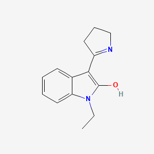 1-ethyl-3-(2-pyrrolidinylidene)-1,3-dihydro-2H-indol-2-one