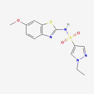 1-ethyl-N-(6-methoxy-1,3-benzothiazol-2-yl)-1H-pyrazole-4-sulfonamide