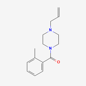 molecular formula C15H20N2O B5310765 1-allyl-4-(2-methylbenzoyl)piperazine 