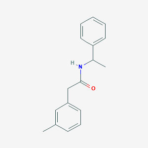 molecular formula C17H19NO B5310780 2-(3-methylphenyl)-N-(1-phenylethyl)acetamide 