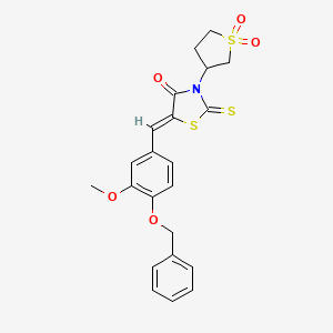 5-[4-(benzyloxy)-3-methoxybenzylidene]-3-(1,1-dioxidotetrahydro-3-thienyl)-2-thioxo-1,3-thiazolidin-4-one