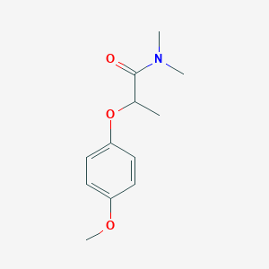 molecular formula C12H17NO3 B5310818 2-(4-methoxyphenoxy)-N,N-dimethylpropanamide 
