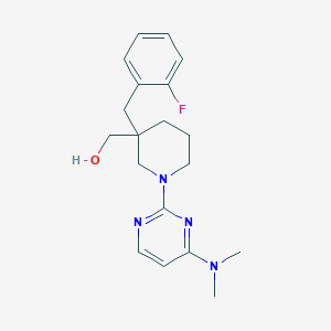 [1-[4-(dimethylamino)pyrimidin-2-yl]-3-(2-fluorobenzyl)piperidin-3-yl]methanol