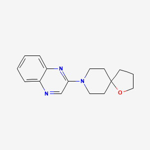 molecular formula C16H19N3O B5310873 2-(1-oxa-8-azaspiro[4.5]dec-8-yl)quinoxaline 