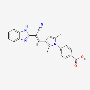 4-{3-[2-(1H-benzimidazol-2-yl)-2-cyanovinyl]-2,5-dimethyl-1H-pyrrol-1-yl}benzoic acid