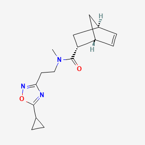 (1R*,2R*,4R*)-N-[2-(5-cyclopropyl-1,2,4-oxadiazol-3-yl)ethyl]-N-methylbicyclo[2.2.1]hept-5-ene-2-carboxamide