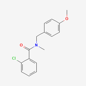 molecular formula C16H16ClNO2 B5310953 2-chloro-N-(4-methoxybenzyl)-N-methylbenzamide 