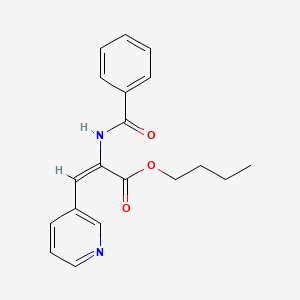 molecular formula C19H20N2O3 B5310969 butyl 2-(benzoylamino)-3-(3-pyridinyl)acrylate 
