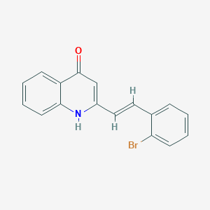 molecular formula C17H12BrNO B5310980 2-[2-(2-bromophenyl)vinyl]-4-quinolinol 