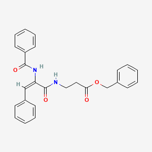 molecular formula C26H24N2O4 B5310988 benzyl N-[2-(benzoylamino)-3-phenylacryloyl]-beta-alaninate 