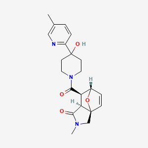 (3aR*,6S*,7R*,7aS*)-7-{[4-hydroxy-4-(5-methylpyridin-2-yl)piperidin-1-yl]carbonyl}-2-methyl-2,3,7,7a-tetrahydro-3a,6-epoxyisoindol-1(6H)-one