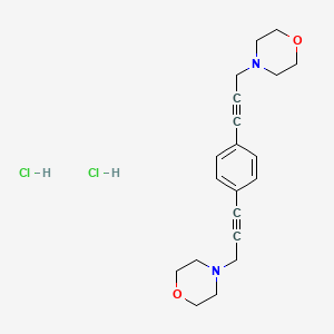 4,4'-(1,4-phenylenedi-1-propyne-1,3-diyl)dimorpholine dihydrochloride